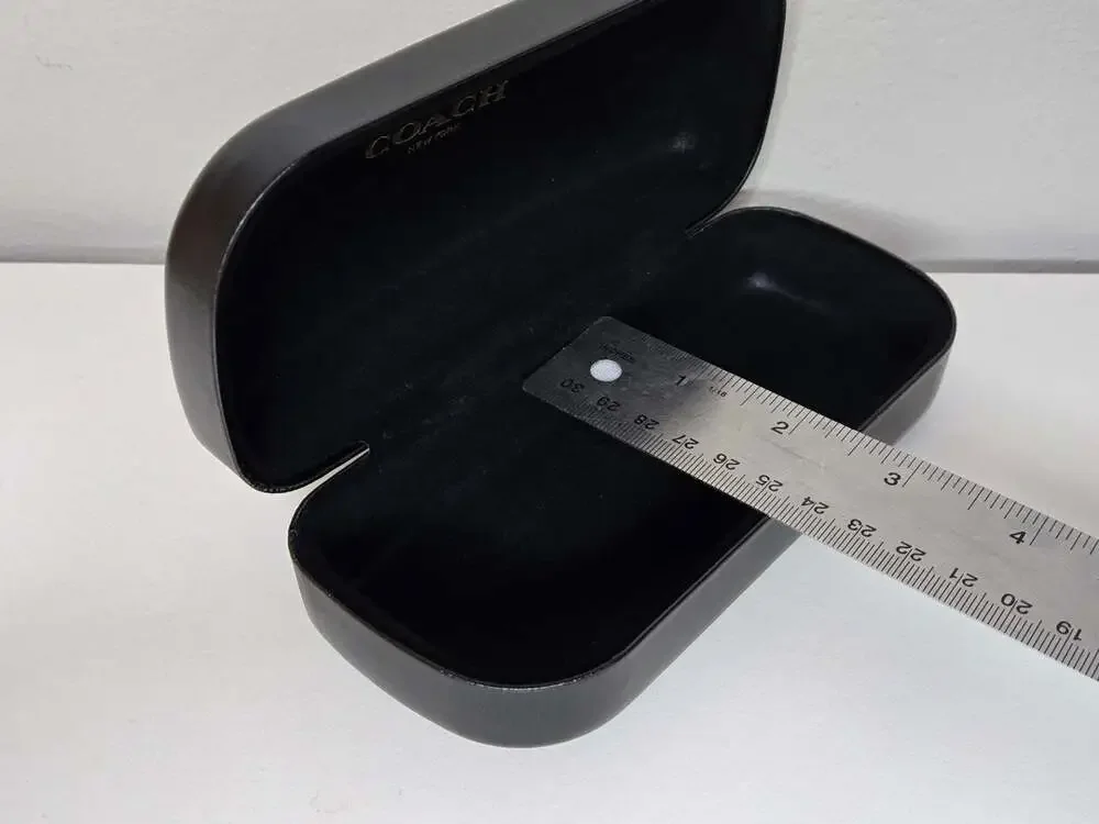 Coach New York Black Hard Shell Clamshell Eyeglasses or Sunglasses Case